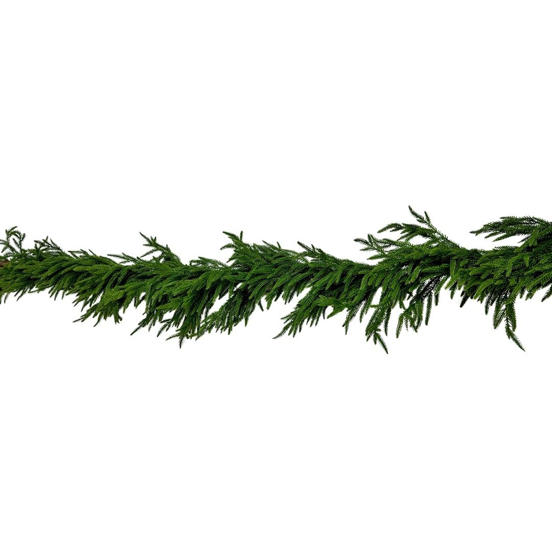 IDEAS BY ACES Real Feel Dense Norfolk Pine Christmas Garland - 68" for $24.99 with Prime delivery. Confirm Your Seller is IDEAS BY ACES to Avoid counterfeits