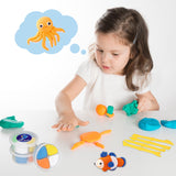 Air Dry Clay Kits - Modeling Clay for Kids,Ultra Light & Soft,Safe & Non-Toxic,DIY Air Dry Clays Kit with Sculpting Tools and Tutorials,DIY Undersea Adventure Gift Toys for Boys Girls,Age 3+ LULEEYANG