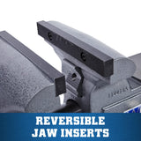 Wilton Tradesman Bench Vise, 8" Jaw Width, 6-3/4" Max Jaw Opening, 4-3/4" Throat (Model 1780A) Wilton