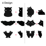 yasest Magnetic Bookmarks - 6 Pieces Assorted Cute Book Markers Clip Set for Women Teachers Students Book Lovers Reading, for School Office Home Supplies, Kawaii Cat Magnet Page Markers yasest
