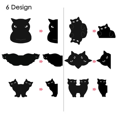 yasest Magnetic Bookmarks - 6 Pieces Assorted Cute Book Markers Clip Set for Women Teachers Students Book Lovers Reading, for School Office Home Supplies, Kawaii Cat Magnet Page Markers