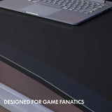 FLEXISPOT E8 Electric Gaming Standing Desk, 60x27 in Adjustable Height Desk for FPS Games, Computer Desk for Home Office Gamer with Dual Motors, USB Ports, Whole Piece Top (Black Frame + Black Top) FLEXISPOT