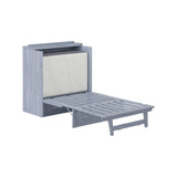 AFI, Northfield Murphy Bed Chest Twin XL with 6" Mattress, Storage Drawer & Built-in USB Charger, Driftwood AFI