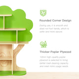 OOOK Kids Bookcase Tree Bookshelf for Kids Reading Nook, Montessori Book Shelf for Classroom, Kids Room, Playroom, Nursery OOOK