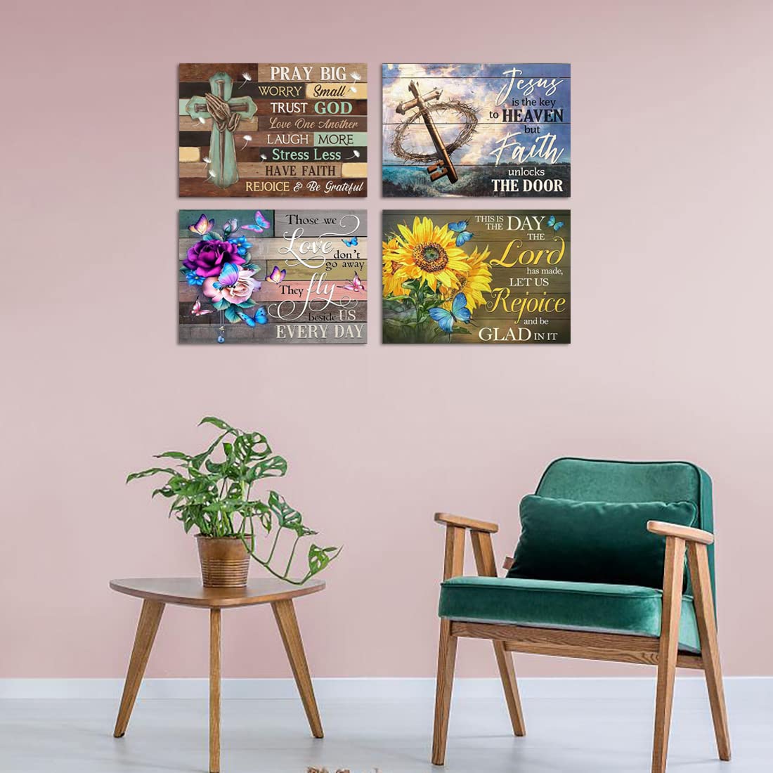 Muzagroo Art 5D Diamond Paintings Kits for Adults 5D Diamond Art Kits with Round Full Drill Diamonds DIY Gem Art for Beginners Love Theme 4PCS Wall Art for Living Room Muzagroo Art