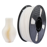 CC3D TPE Filament 39D Natural White 1.75mm 1KG Shore Hardness 39D Similar to 95A Flexible TPU 3D Printer Filament FDM 3D Printing Material White Color CC3D