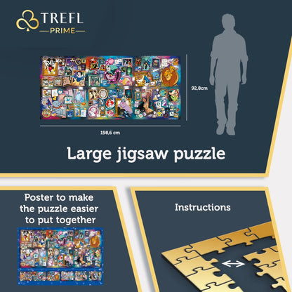 Trefl Ancient Celestial Maps 9000 Jigsaw Puzzle Prime 78"x37" Large Jigsaw with Ancient Map of The Sky, Thick Cardboard, BIO, ECO, Creative Fun for Adults and Children from 12 Years Old