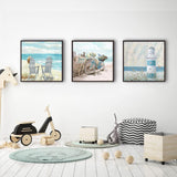 4 Pack Beach Diamond Art Kits for Adults Beginners,Full Round Drill DIY Diamond Painting Kits,Paint by Diamonds Dot Gem Art Crystal Easy,Home Wall Decor 12X12Inch Tiwabb