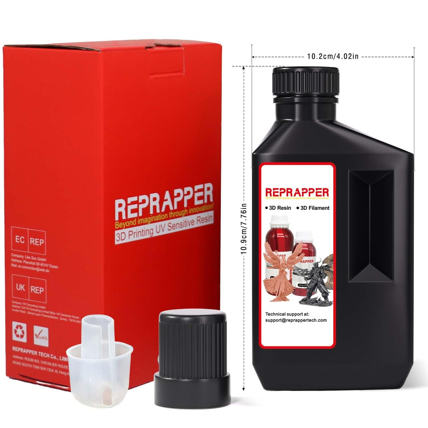 RepRapper Brass MetalShift 3D Printer Resin 405nm Fast UV-Curing Standard Photopolymer 3D Printing Resin with Metallic Shine for LCD Printer, Gilded Glow 1000g