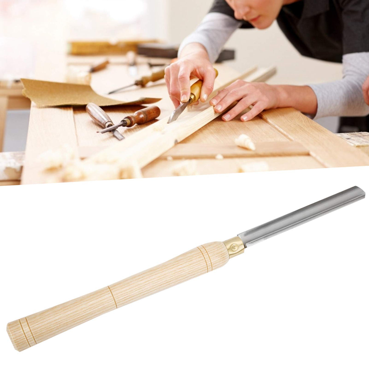 22mm Turning Tools HSS Roughing Gouge Lathe Chisel Wood Turning Tools Woodworking Lathe Chisel Wood Hobbyist or DIY or Carpenter ViaGasaFamido