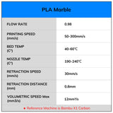 AMOLEN PLA Filament Fossil Gradient Stone PLA 3D Printer Filament 1.75MM Dimensional Accuracy ＋/－ 0.02mm1kg(2.2lbs) Matte Finish Printing Spool AMOLEN