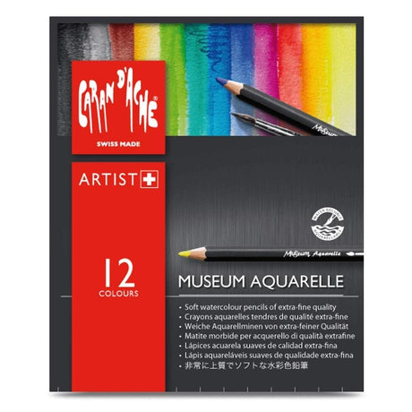 Caran D'ache Museum Aquarelle Pencil Sets Museum Intro set of 12 colours (3510.312) Caran d'Ache