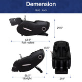 PayLessHere SL Track Massage Chair,Electric Shiatsu Full Body Zero Gravity Massage Recliner Chair with Remote Controls Bluetooth Speaker Built-in Heat for Home Office,Black PayLessHere