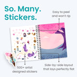 Princess Sticker Book Activity for Kids, A Magical World by Cupkin, Toddler Airplane Travel Essentials, 500+ Stickers for Kids 12 Scenes + Coloring Book Pages, Princess Gift, Crafts Ages 2-8 CUPKIN