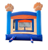 Crossover Inflatable Bounce House, Blue Puppy Dog, 13 x 12 x 14.5 Foot, Outdoor Playhouse for Kids Outdoor Commercial Bouncer Castle with Basketball Hoop, Blower, Stakes, & Storage Bag Pogo Bounce House