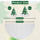 48 Inch Rabbit Fur Christmas Tree Skirt White Plush Skirt for Merry Christmas Party Christmas Tree Decoration Xnipicg