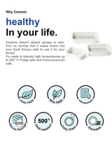 LE TAUCI Deep Casserole Dishes for Oven, 13.7”x9.6” Ceramic Baking Dish Set with Roasting Racks, Large Lasagna Pans with Handles, Rectangular Bakeware as Gift, White (4.6QT/3.0QT/1.6QT), Set of 3 LE TAUCI