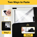 Blackout Curtains for Bedroom 79" x 57" Portable Blackout Shades Film 100% Blackout Window Cover No Drill Blackout Blinds with Hooks & Loops Strips Temporary Blackout Shades for Nursery Dorm Room LUCKJOY