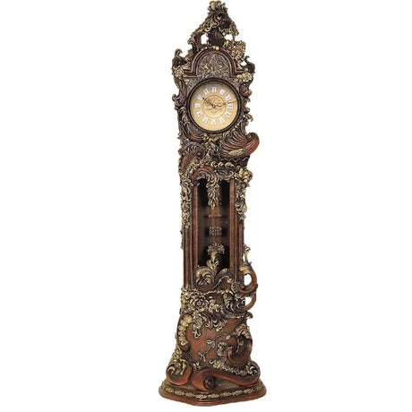 XJLRRTEE-888 Grandfather Clock Grandfather Clock, Handcrafted Resin Statue Floor Clock, Home Furnishings Grandfather Clock with Chime Home Indoor Ornaments Floor Clock XJLRRTEE-888