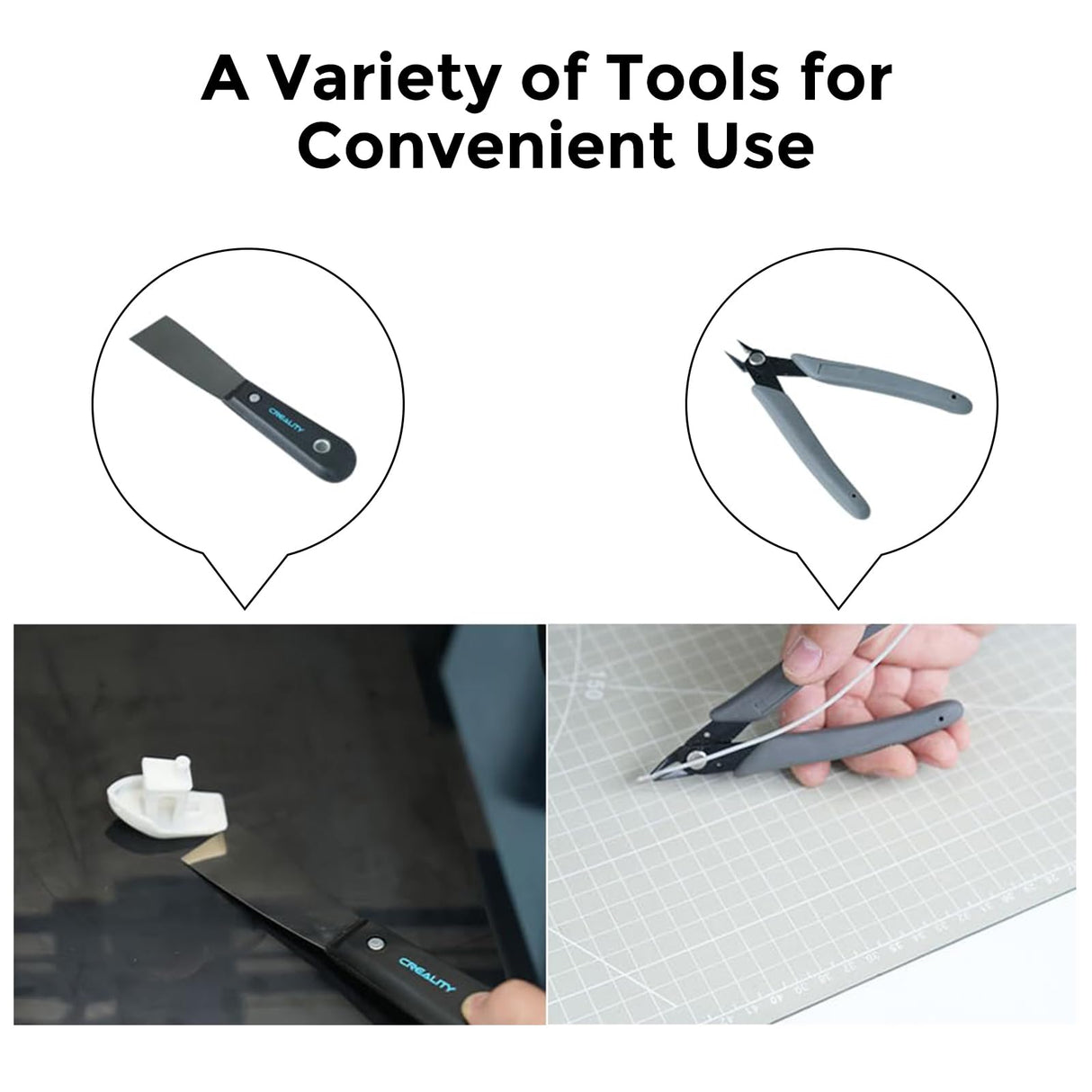 Creality Official 3D Printer Tools Kit, 74 Pieces in 1 Assembly/Removal/Finishing/Filament Cutting Tool with Nozzle Cleaning Kit Needle Nose Plier Screwdriver Kit Tool Storage Bag Comgrow