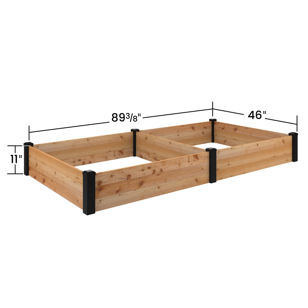 Outdoor Essentials Haven 4 ft. x 8 ft. Natural Cedar Raised Garden Bed Outdoor Essentials