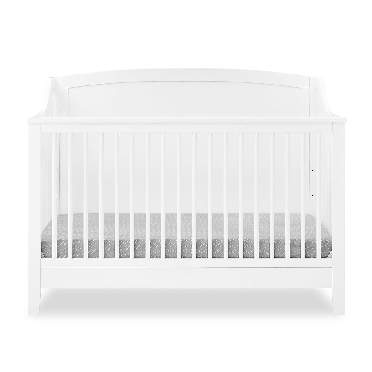 Delta Children Campbell 6-in-1 Convertible Crib - Greenguard Gold Certified, Bianca White Delta Children