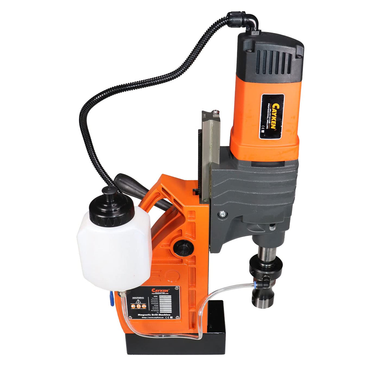 Cayken KCY-48-2WDO 1.8in. Magnetic Drill Press with 1700W Variable Speed Motor MT2 to Weldon Shank 3260 LBS Magnetic Force CAYKEN