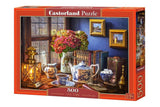 CASTORLAND 500 Piece Jigsaw Puzzle, Tea Time, Classic Interior, Old Fashioned Furniture, Oil lamp, Beautiful vase, Adult Puzzles, Castorland B-53070 Castorland