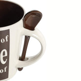 Mr. Coffee Bareggio Mug and Spoon Set, Café Americano, 8-Piece Mug and Spoon Set (14oz) Mr. Coffee