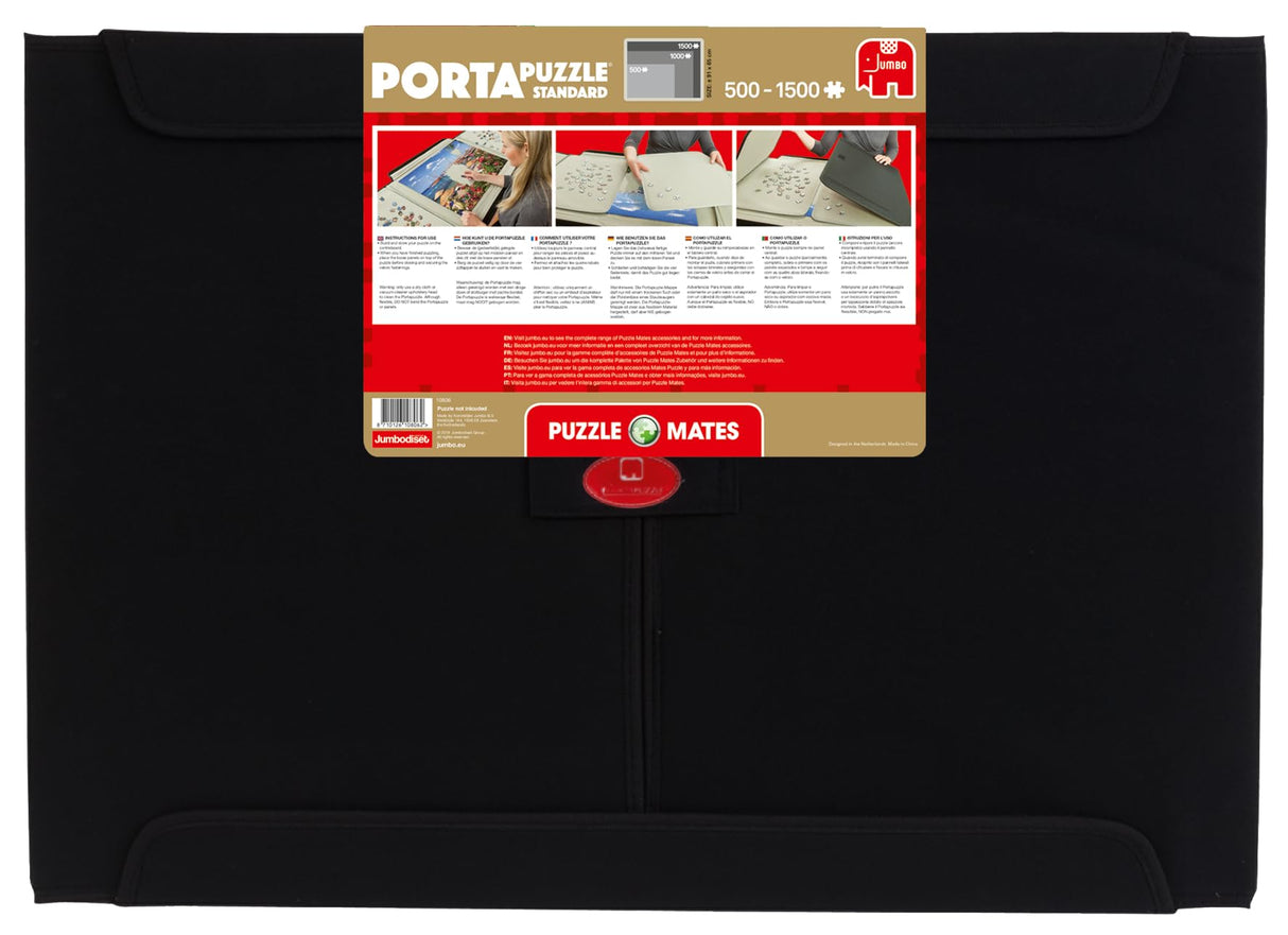 Jumbo, Puzzle Mates, Portapuzzle - Standard 1,500 Piece Jigsaw Storage Board Case, Jigsaw Puzzle Accessories, Puzzle Storage Jumbo