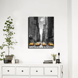 ABEUTY DIY Paint by Numbers for Adults Beginner, Yellow Car Street 16x20 inches Fun DIY Adult Arts and Crafts Kits (No Frame) ABEUTY