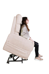 PEPE Mobility - Power Lift Recliner Chair for Elderly (Linen Fabric) with Remote Control, Beige PEPE Mobility