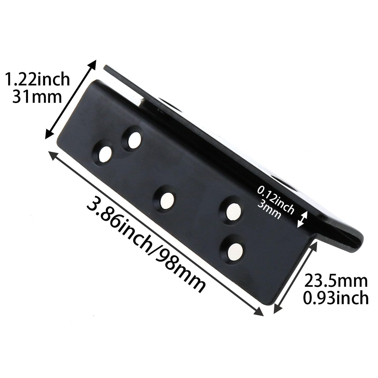 MEETOOT 2PCS Bed Frame Hardware Heavy Duty Bed Post Double Hook and Channel Bracket Black Bed Rail Hook Plate Suitable for Fixing Bed Frame Bed Post Bunk Bed Headboards MEETOOT