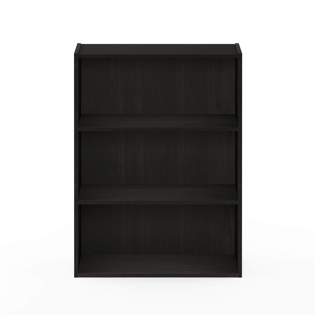 Furinno Pasir 3-Tier Open Shelf Bookcase, Espresso Furinno
