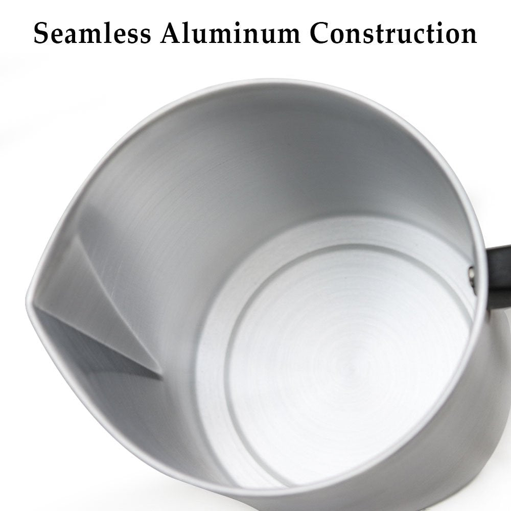 EricX Light Candle Making Pouring Pot, 4 pounds, Dripless Pouring Spout & Heat-resisting Handle Designed Wax Melting Pot, Aluminum Construction Candle Making Pitcher EricX Light