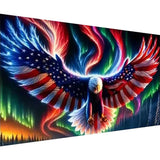 BOHADIY 5D Eagle Diamond Painting for Adults - Large Size Amercia Eagle Diamond Painting Kits, DIY Full Drill Diamond Art Kits for Adults, Gem Painting Kit Animal for Home Wall Decor 27.5 X 15.7 Inch BOHADIY