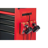 Heavy-duty, Drawer 16 Tool Chest 46 In. and Rolling Cabinet Set, Red and Black, Personal Valuables Storage Drawer with Separate Lock in the Tool Chest Milwaukee