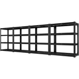 skillmaid 4 Tier Garage Shelving Heavy Duty Wire Storage Shelves Adjustable Industrial Metal Shelving Unit Utility Shelf for Garage, Warehouse, Basement,Pantry,Commercial, 40" W x 20" D x 59" H 4Pack skillmaid