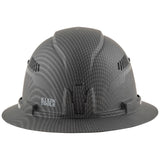 Klein Tools 60347 Hard Hat, Vented Full Brim, Class C, Premium KARBN Pattern, Rechargeable Lamp, Padded Sweat-Wicking Sweatband, Top Pad Klein Tools