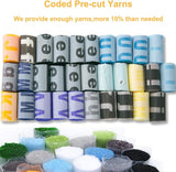 YOOTOM Latch Hook Rug Kits, Christmas DIY Rug Crochet Yarn Latch Hook Carpet Kit with Printed Canvas 20"x15" YOOTOM