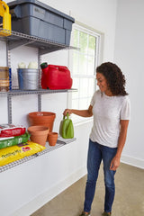 Rubbermaid Fasttrack Rail Storage 48"x16" 3-Shelf Kit, 350 lbs. Per Shelf, for Home/Garage/Shed/Workshop Organization Rubbermaid