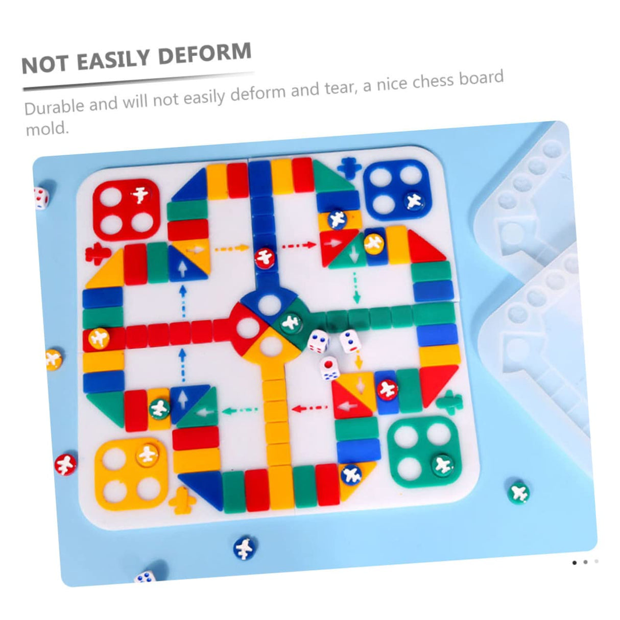 VILLCASE 2pcs Aeroplane Chess Puzzle Play Chess Mold Chess Board Resin Chess Board Game Mold DIY Silicone Chess Board Mold Silicone Molds Resin Molds Chess Table 3D Epoxy Toy VILLCASE