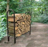 Panacea 15203 Deluxe Outdoor Log Rack, Black, 4-Feet, Log Rack Only Panacea