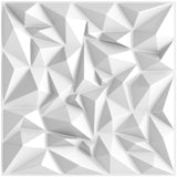 TroyStudio Acoustic Sound Diffuser Panels, 19.7 X 19.7 X 1 inches 12 Pcs White PVC Plastic 3D Wall Panel, Recording Studio Acoustical Treatment Diffusion panel, Art Decorative Ceiling Tiles TroyStudio