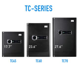 Tenamic Deluxe Biometric Fingerprint Safe Box Smart Touch Screen Fireproof Safe for Home Office Hotel 3.83 Cubic Tenamic