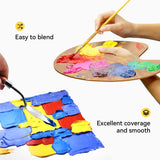 LIGHTWISH Oil Paint Set,24 x 12ml Colors, Richly Pigmented Oil Based Paint for Canvas Painting, Non-Toxic Oil Painting Supplies for Beginners, Students and Adults LIGHTWISH