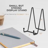 TR-LIFE Plate Stands for Display - 6 Inch Stand + Metal Frame holder stand Picture, Decorative Plate, Book, Photo Easel (2 Pack) TR-LIFE