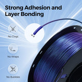 VOXELAB 3D Printer Filament Color Changeable PLA Filament 1.75mm, Burnt Titanium PLA 3D Printer Filament, Chameleon PLA 1kg (2.2lbs)-Dimensional Accuracy +/- 0.02mm, PLA Burnt Titanium Voxelab