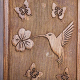 INTAJ Wooden Cremation Urn for Human Ashes, Adult INTAJ Rosewood Urn for Ashes, Humming Bird Funeral Cremation Urn Hand-Crafted - Burial Urn Box INTAJ