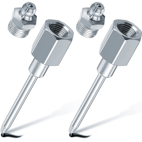 Grease Needle Nozzle, Needle Nose Grease Dispenser, Grease Gun Fittings and Gun Tips, Narrow Needle Greaser Adapter with 1/8 Inch NPT Threads (1 Pack) Gulfmew